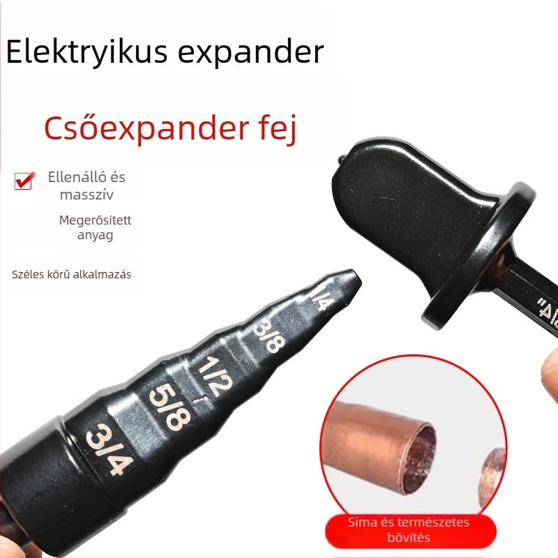 Xinsentuo csőkibővítő készlet réz- és alumíniumcsövekhez fúróhoz – 6 db, hatszögletű nyél, szénacél test