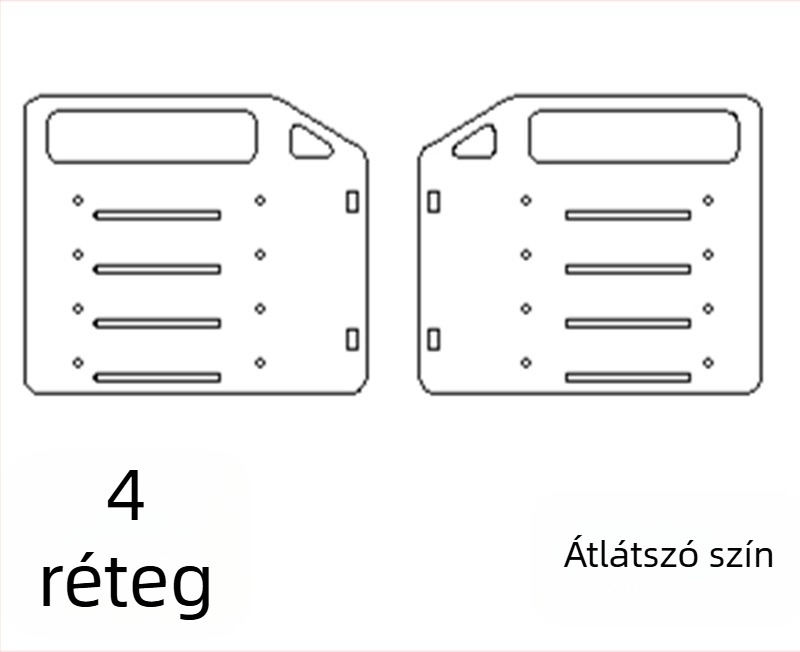 Akril asztali külső HDD-állvány tálcával