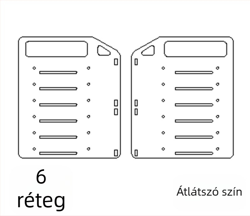 Akril asztali külső HDD-állvány tálcával