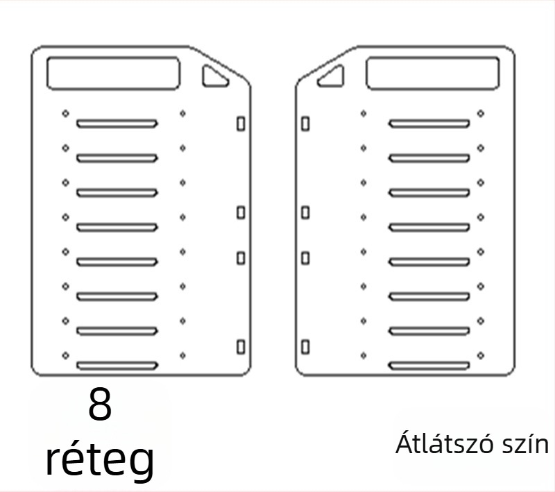Akril asztali külső HDD-állvány tálcával