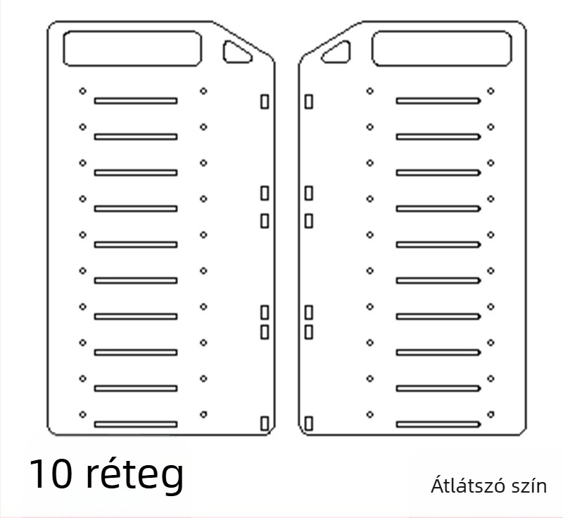 Akril asztali külső HDD-állvány tálcával