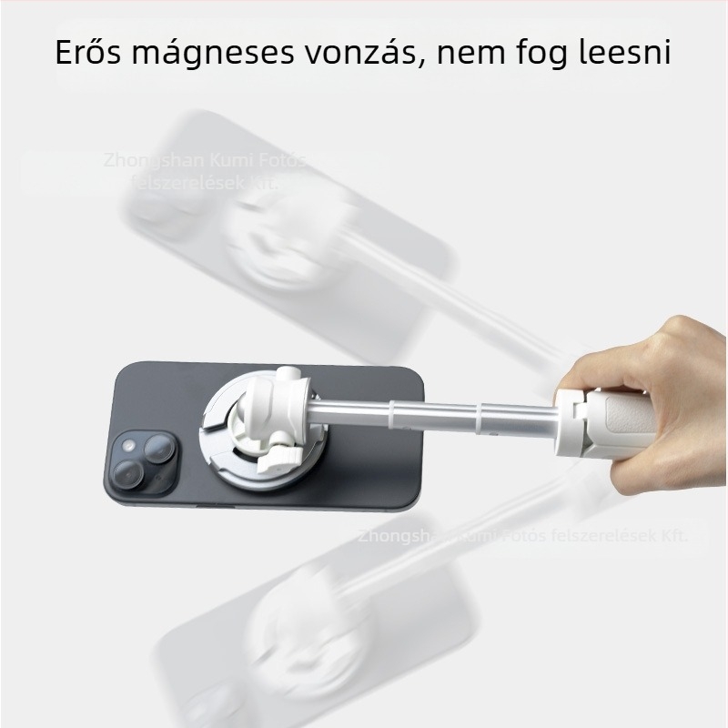 Mágneses gyűrűs telefontartó ötvözetből, univerzális, kompatibil az iPhone 16/15-tel