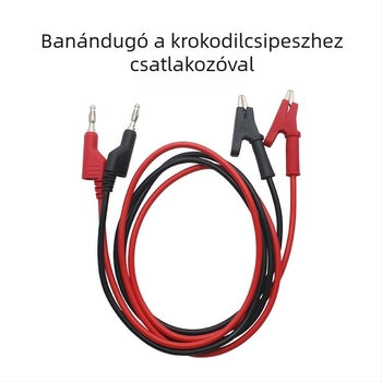 Digitális mérőhöz tesztelő vezeték kettős krokodilcsipsszel, PVC, márka Shengen Star, modell Double-headed alligator clip line, tömeg 113 g