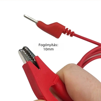 Digitális mérőhöz tesztelő vezeték kettős krokodilcsipsszel, PVC, márka Shengen Star, modell Double-headed alligator clip line, tömeg 113 g