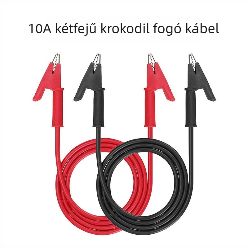 Digitális mérőhöz tesztelő vezeték kettős krokodilcsipsszel, PVC, márka Shengen Star, modell Double-headed alligator clip line, tömeg 113 g