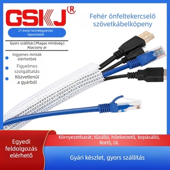 Kábelvédő hüvely – nyitható önhordó dizájn; UL94-V2, -50°C-től +150°C-ig, RoHS/REACH, Olvadáspont 240°C ±10°C, Típus cablu: hálózati kezelés