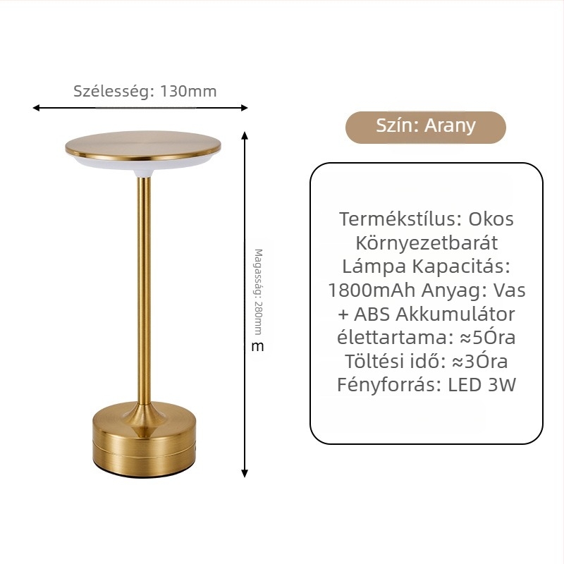 Asztali lámpa USB töltéssel, kreatív stílus, dekoratív dísz, éjszakai fény, környezeti fény — Márka: Yuelin Lighting Co., Ltd