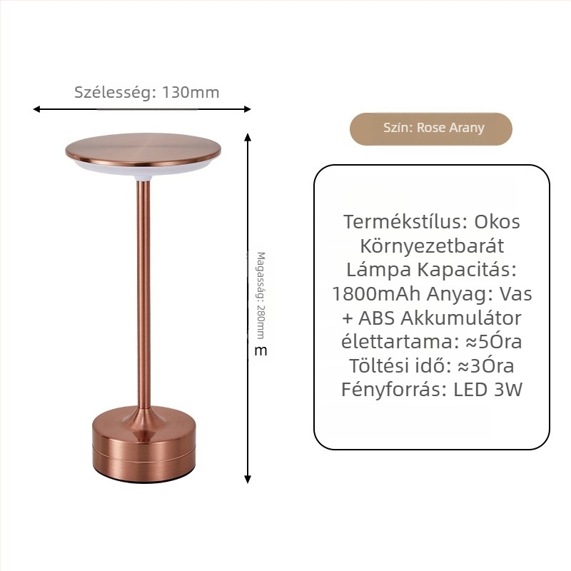 Asztali lámpa USB töltéssel, kreatív stílus, dekoratív dísz, éjszakai fény, környezeti fény — Márka: Yuelin Lighting Co., Ltd