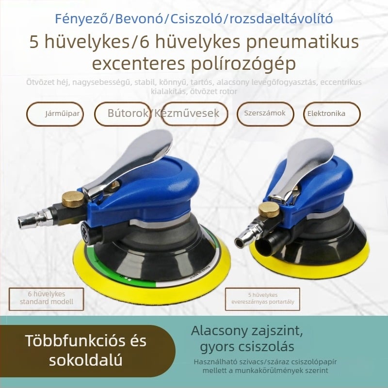 Autóipari polírozó és waxoló gép — Mussen Hall márka; súly 1.2–1.32 kg; anyag: fém; felhasználási terület: autójavítás