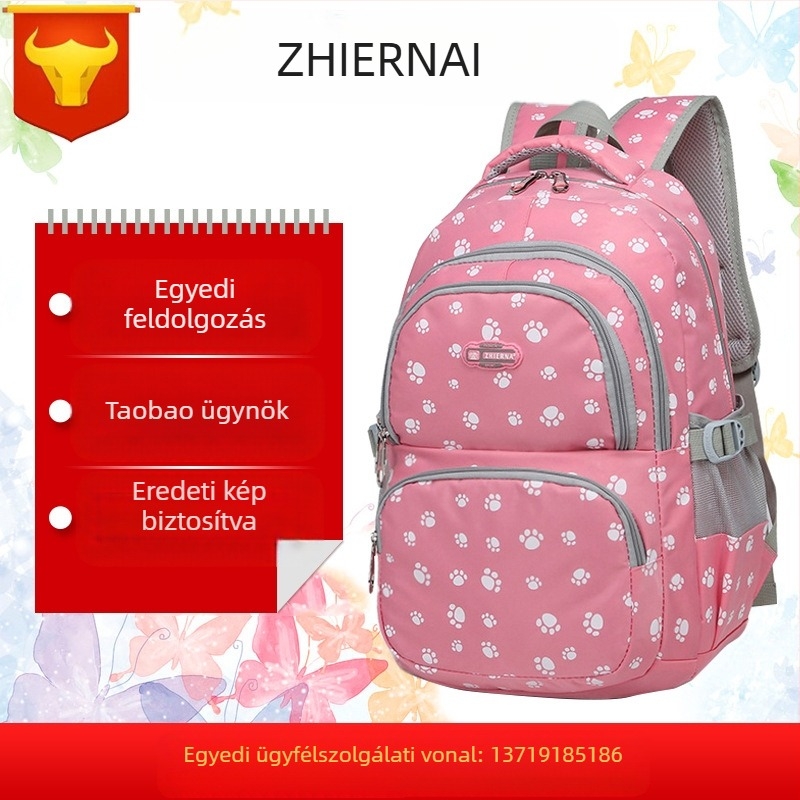 Gerna hátizsák 8263, nylon, 20–35L kapacitás, állatmintás, cipzár