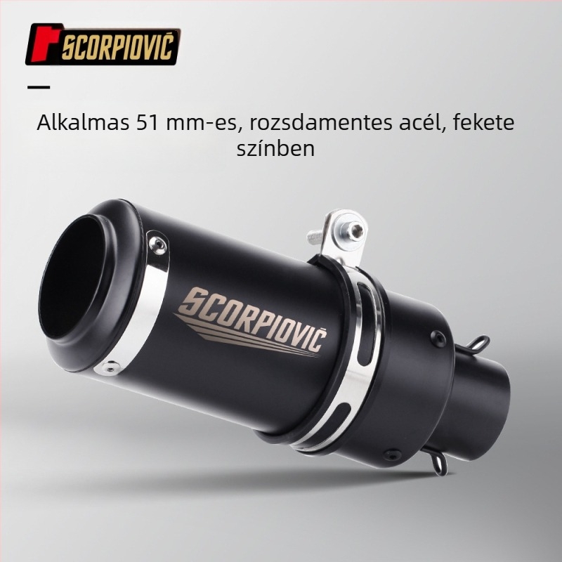 Motorkerékpár kipufogó, rozsdamentes acél, magas hőmérséklet-állóság, közlekedéshez (Rozsdamentes acél; Magas hőmérséklet-állóság; Közlekedéshez)