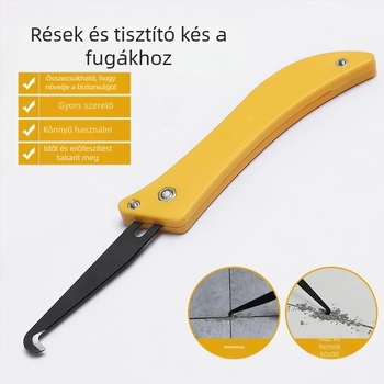 Fugatisztító kés csempehez és padlóhoz — speciális eszköz a fugák vágásához és tisztításához, márka The First Force, kategória Crevice brush, anyag Regular