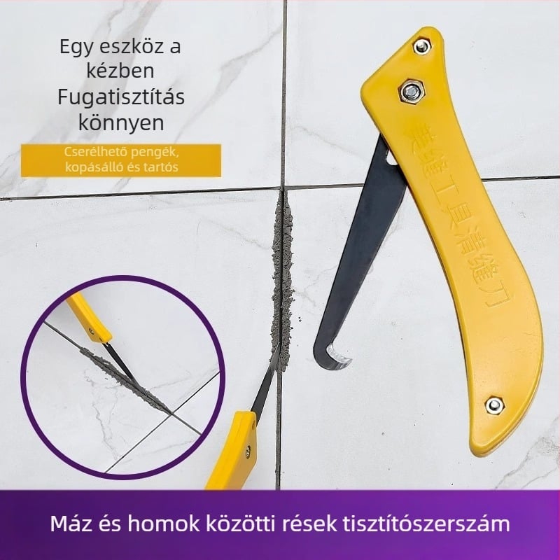 Fugatisztító kés csempehez és padlóhoz — speciális eszköz a fugák vágásához és tisztításához, márka The First Force, kategória Crevice brush, anyag Regular