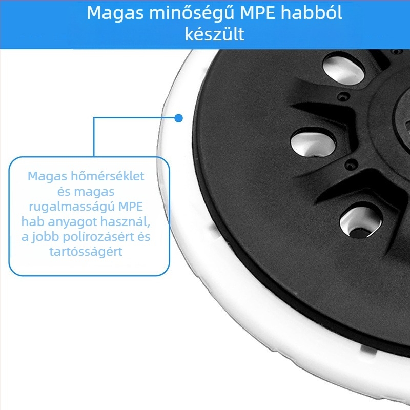 Pneumatikus csiszológép 17 lyukas tálcával és szívófejjel, száraz csiszolású