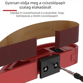 Kézi sarokcsiszoló eszköz alumínium ötvözet testtel és csiszolópapír tartóval