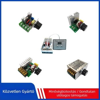 SCR motor sebességszabályzó és elektromos kemence hőmérsékletszabályzó, 2000/4000/10000 W, alacsony feszültség, Micro-bully
