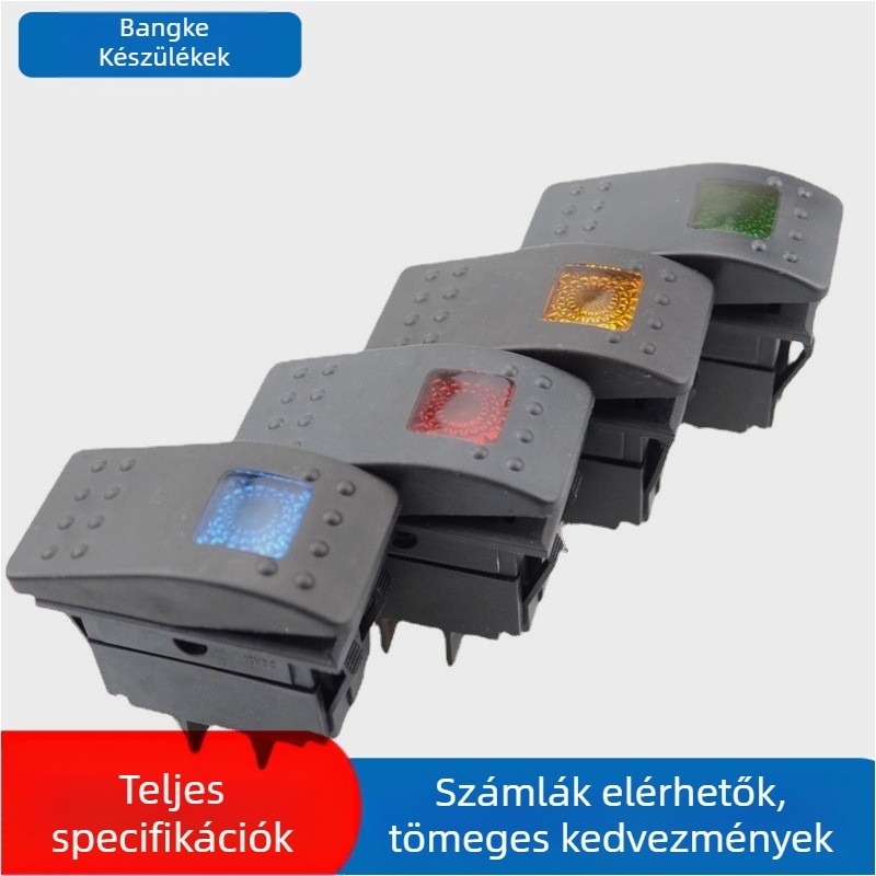 LED vízálló hajózási kapcsoló, jacht/hajó típusú, 220V/12V, 10A, CE tanúsítvány