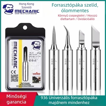936A ólommentes forrasztóhegy, hajlított csúccsal – oxigénmentes réz, mobiltelefon javításhoz