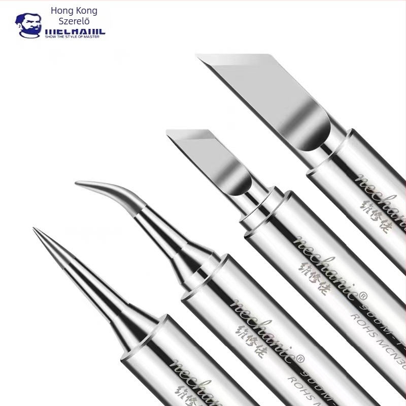 936A ólommentes forrasztóhegy, hajlított csúccsal – oxigénmentes réz, mobiltelefon javításhoz