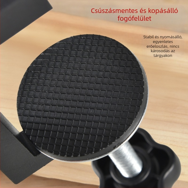 Onkel.J asztalos kötőfogó, G- és C-alakú, menetes acélból, tömege 0,065 kg