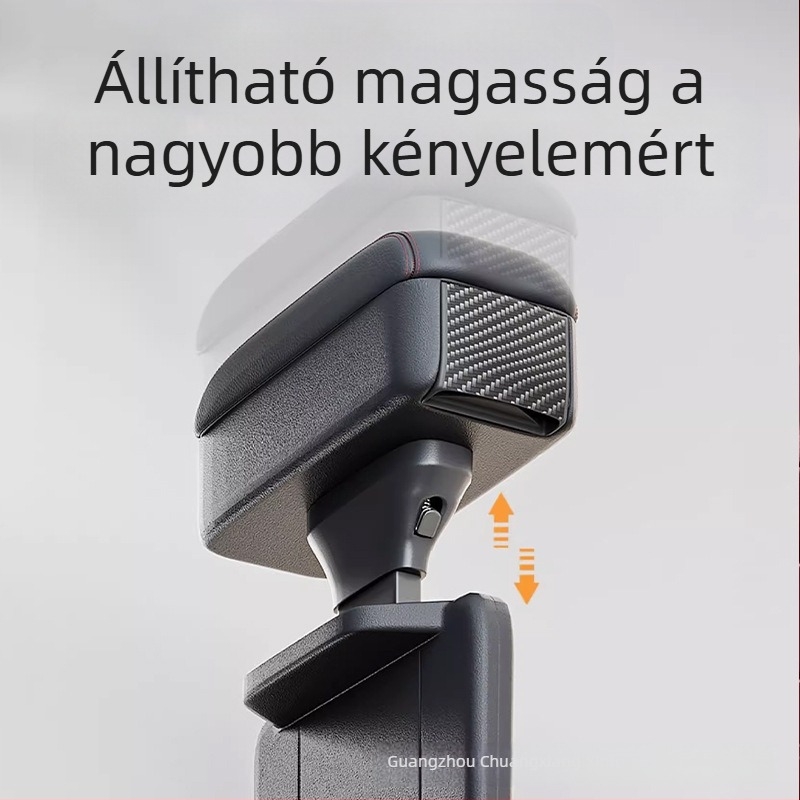 Autó középső kartámasz tároló doboz – bőr, a ülés közötti résszel, vízálló, nyomásálló, testreszabás, logó nyomtatás