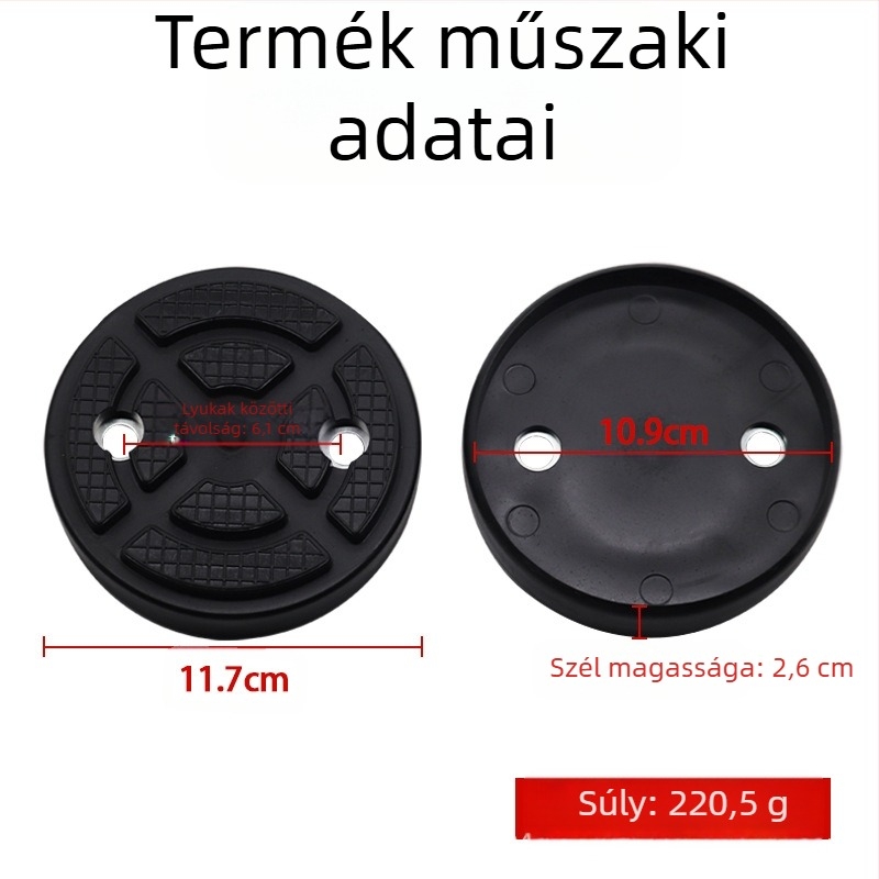 Autóemelő gumitalp láb- és tálca-kiegészítőkkel kettős oszlopos gantryemelőhöz — univerzális kör Gumitalp, modell MM-00031, eredet: Cangzhou, Hebei