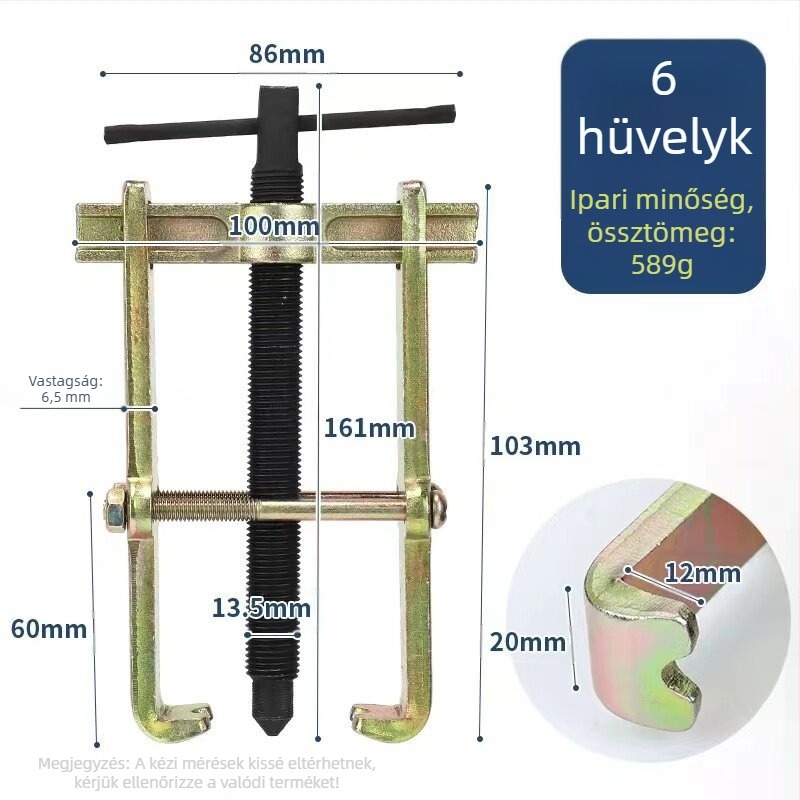 Kétfogú húzókészülék csapágyakhoz, kompakt, többfunkciós szerelőeszköz rozsdamentes acélcsapágyakhoz, 36V