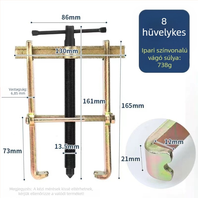 Kétfogú húzókészülék csapágyakhoz, kompakt, többfunkciós szerelőeszköz rozsdamentes acélcsapágyakhoz, 36V