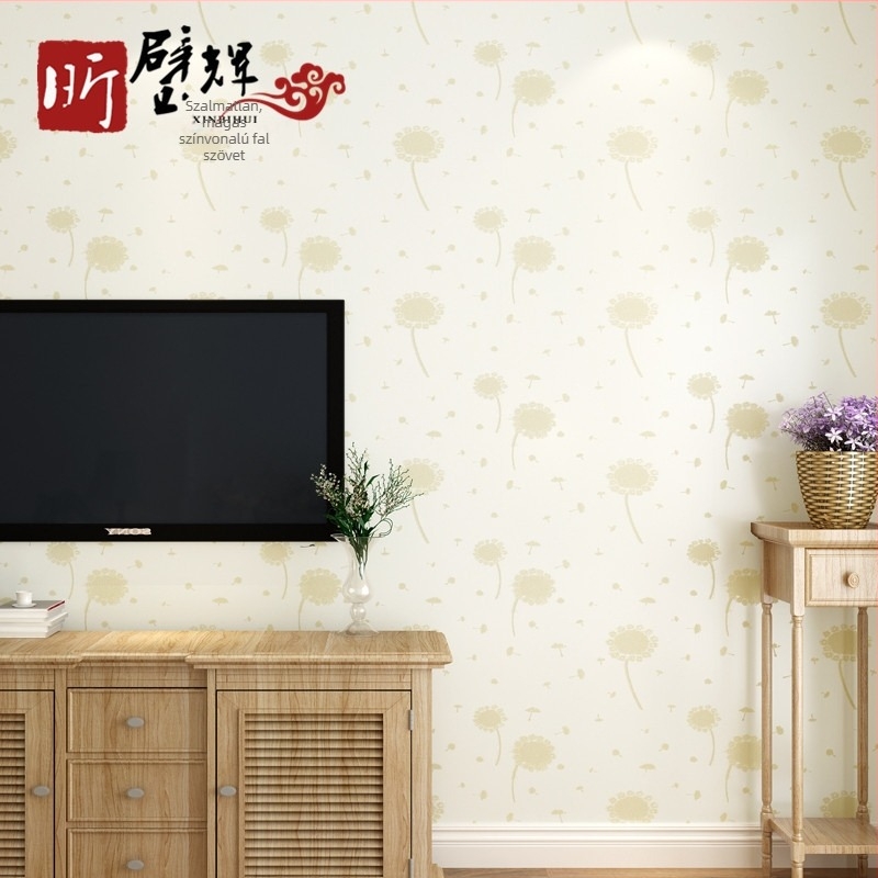 Fali textil | Non-woven Jacquard anyag; Dandelion mintázat, vidéki stílus, modern egyszerű; Jacquard felület