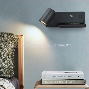 Yooe fali lámpa alumínium árnyékolóval, vas testtel, LED, 220V, GU10 5W