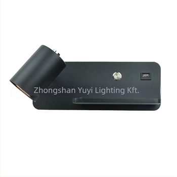 Yooe fali lámpa alumínium árnyékolóval, vas testtel, LED, 220V, GU10 5W