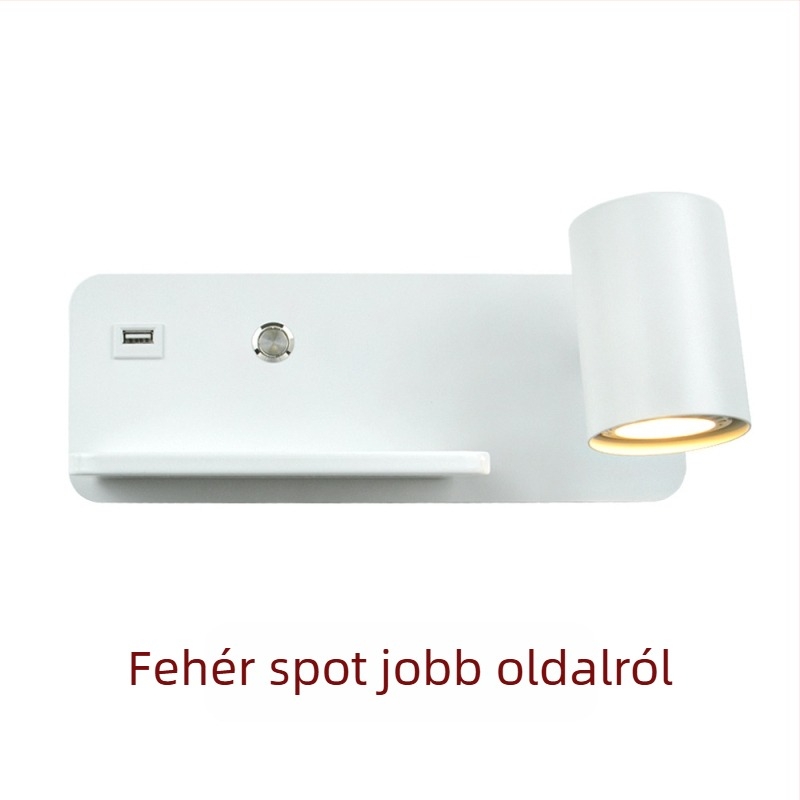 Yooe fali lámpa alumínium árnyékolóval, vas testtel, LED, 220V, GU10 5W