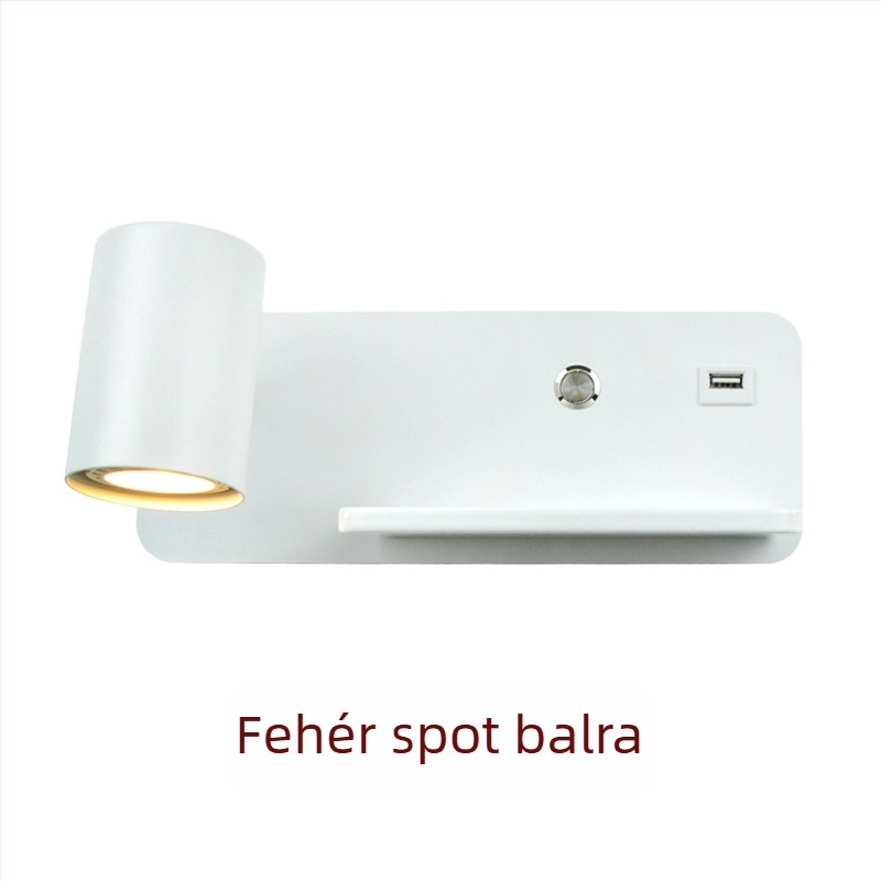 Yooe fali lámpa alumínium árnyékolóval, vas testtel, LED, 220V, GU10 5W