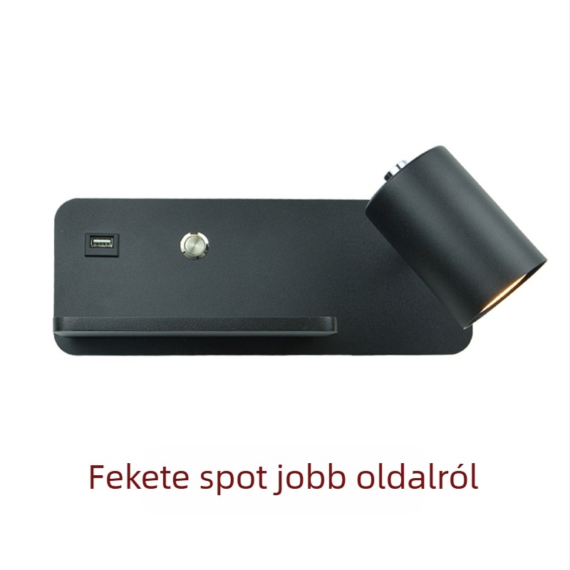 Yooe fali lámpa alumínium árnyékolóval, vas testtel, LED, 220V, GU10 5W