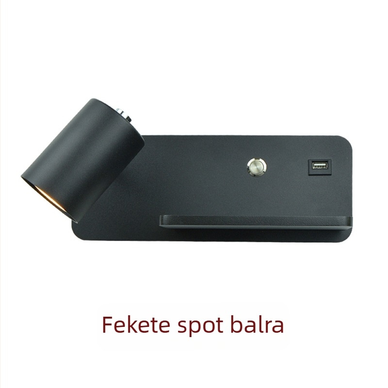 Yooe fali lámpa alumínium árnyékolóval, vas testtel, LED, 220V, GU10 5W