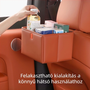 Összecsukható tárolóedény autóba és szemetes a hátsó utastérhez