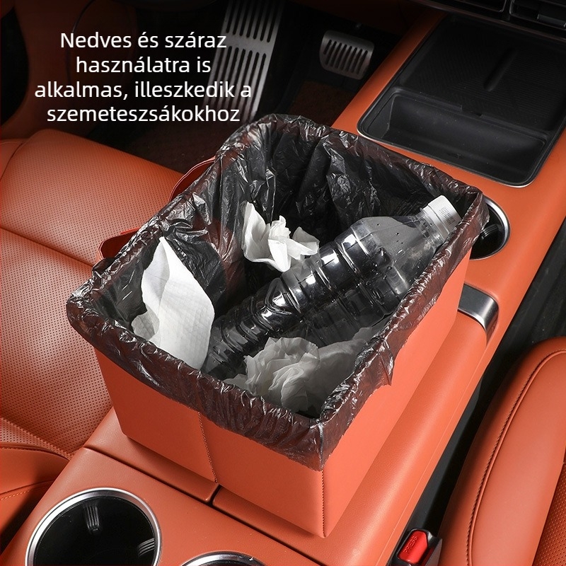 Összecsukható tárolóedény autóba és szemetes a hátsó utastérhez