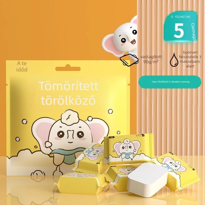 Egyszer használatos, vastagított nemszövött arc kendő, utazó csomag, 100 db, tisztításra