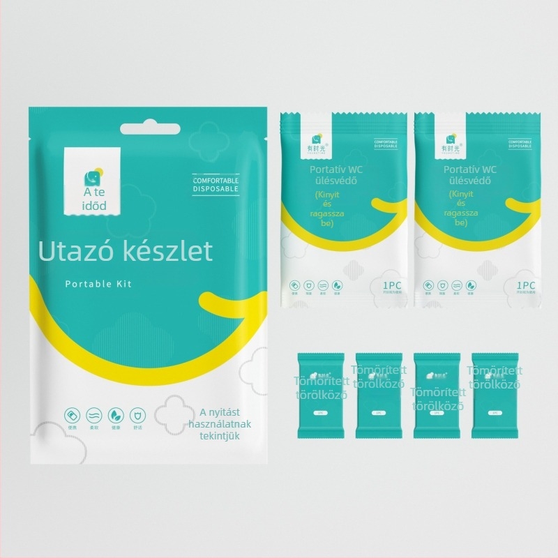 Egyszer használatos, vastagított nemszövött arc kendő, utazó csomag, 100 db, tisztításra