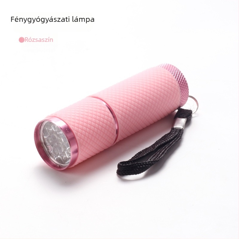 LED mini körömlámpa gél lakkhoz – gyors száradás, hordozható fototerápiás lámpa; Modell: Flashlight lamp; Márka: Today's Show; Eredet: Yiwu; Nettó tömeg: 40 g.