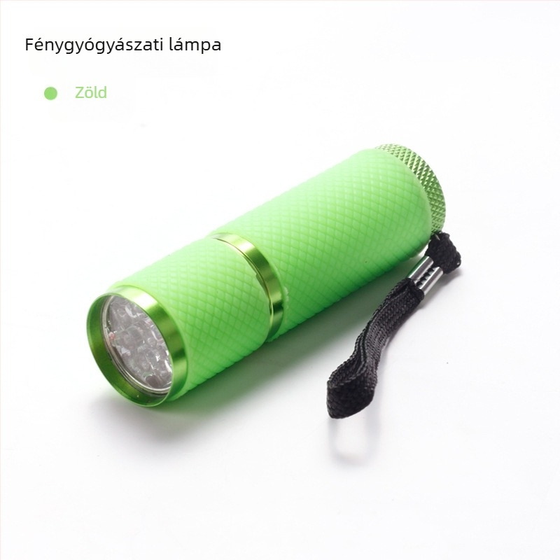 LED mini körömlámpa gél lakkhoz – gyors száradás, hordozható fototerápiás lámpa; Modell: Flashlight lamp; Márka: Today's Show; Eredet: Yiwu; Nettó tömeg: 40 g.
