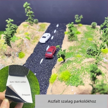 Építészeti modell: aszfaltos út dioráma matricák mini jelenethez DIY homokasztalhoz. Anyag: műanyag; Márka: Micro view empire wjdg-model; Ajánlott korosztály: 15–35; Kategória: Építészeti modell.