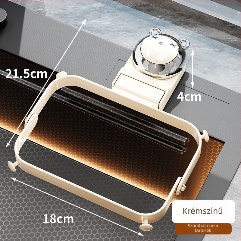 Konyhai mosogató szűrőállvány - műanyag, modern minimalist stílus, blokkolás elleni lefolyó hálózat, 2024-es bevezetés, Zhejiang eredet