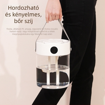  USB tápegységű párásító, két fúvóka, tartály 2,6–4,0 L, alkalmas helyiségekhez 10 m²-ig, modell T20