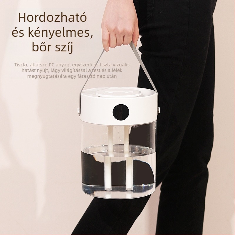  USB tápegységű párásító, két fúvóka, tartály 2,6–4,0 L, alkalmas helyiségekhez 10 m²-ig, modell T20