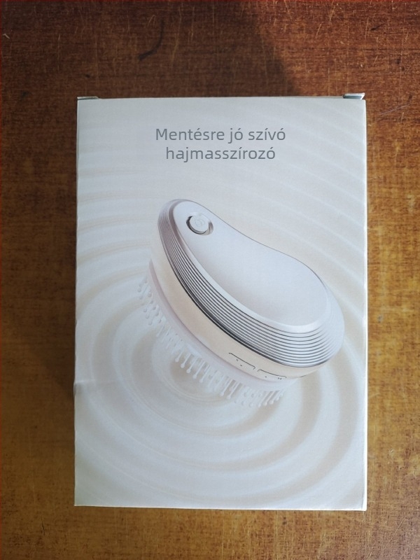 Masszázs hajkefe ABS-anyagból; 2W teljesítmény, 3,7V, 600±50 Hz frekvencia