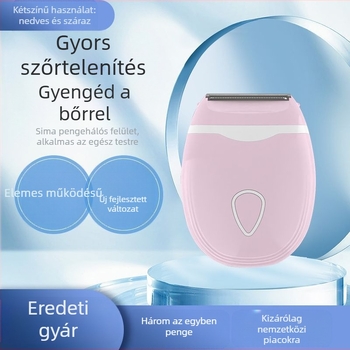 BY-668 Elektromos testborotva, ABS ház, 77 g, nedves és száraz használat, akkumulátoros működés, teljes testre