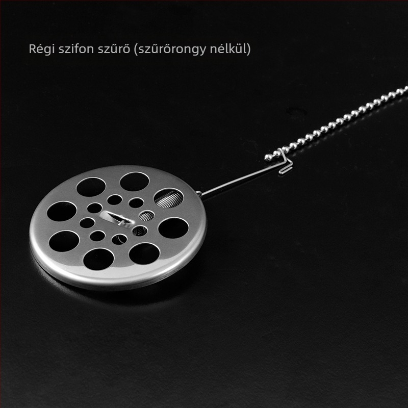 Szifon kávéfőző szűrő cartridge, 304 rozsdamentes acélból, kompatibilis szifon készülékekkel, tartalmaz szűrőkendőt és szűrőpapírt