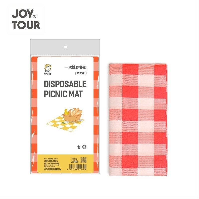 JOYTOUR WT-2023.3 – Egyszer használatos piknik matrac, vastagabb kempingezéshez, PE anyag, 3-6 főnek