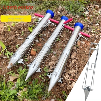 Szaporító átültető lapát — univerzális átültető eszköz, magas széntartalmú acéltest, acél nyél, modell BD-ZY002